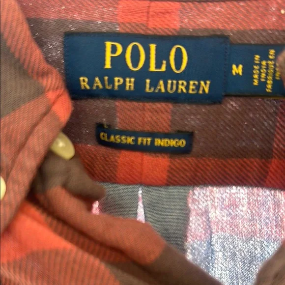 Polo by Ralph Lauren Men's Red and Black Plaid Shirt - Picture 2 of 4